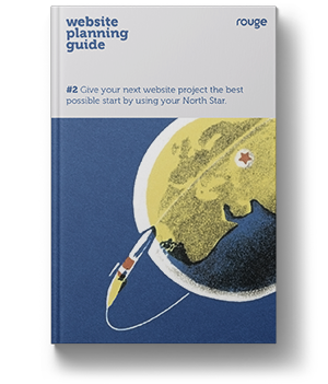 front cover of a book showing a rocket circling a planet