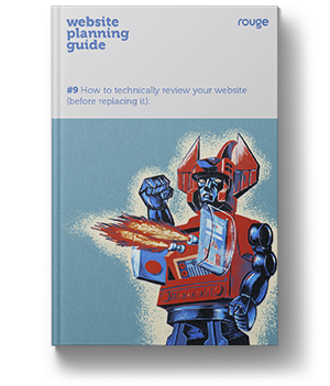 front cover of a book showing a robot shooting fire from it's chest