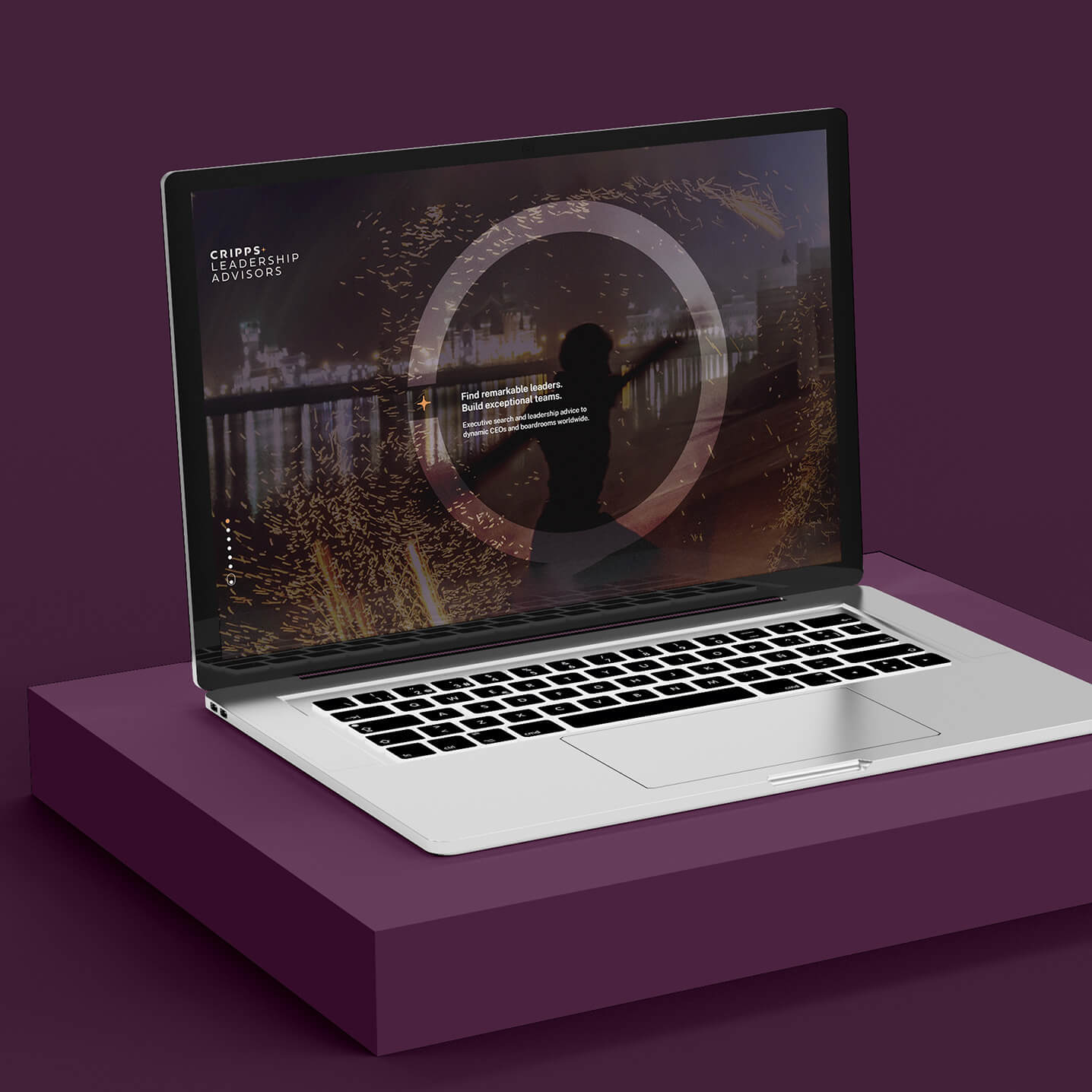 Laptop showing the Cripps website