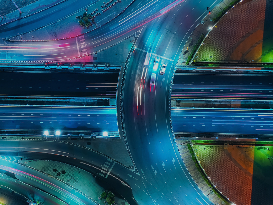 Roads from above