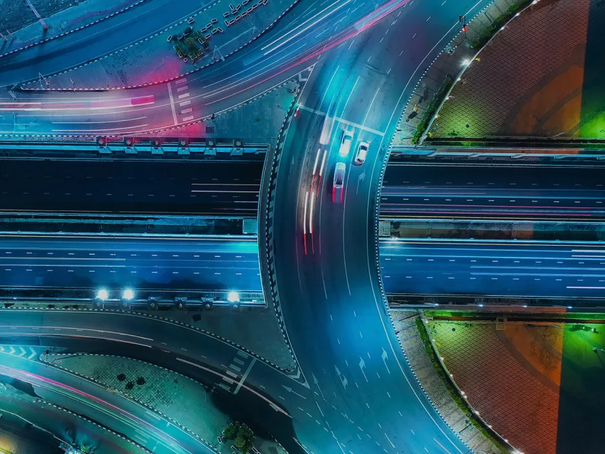 Roads from above