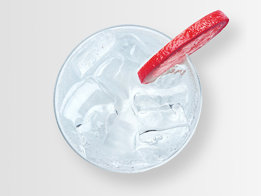 Erevena glass of water ice