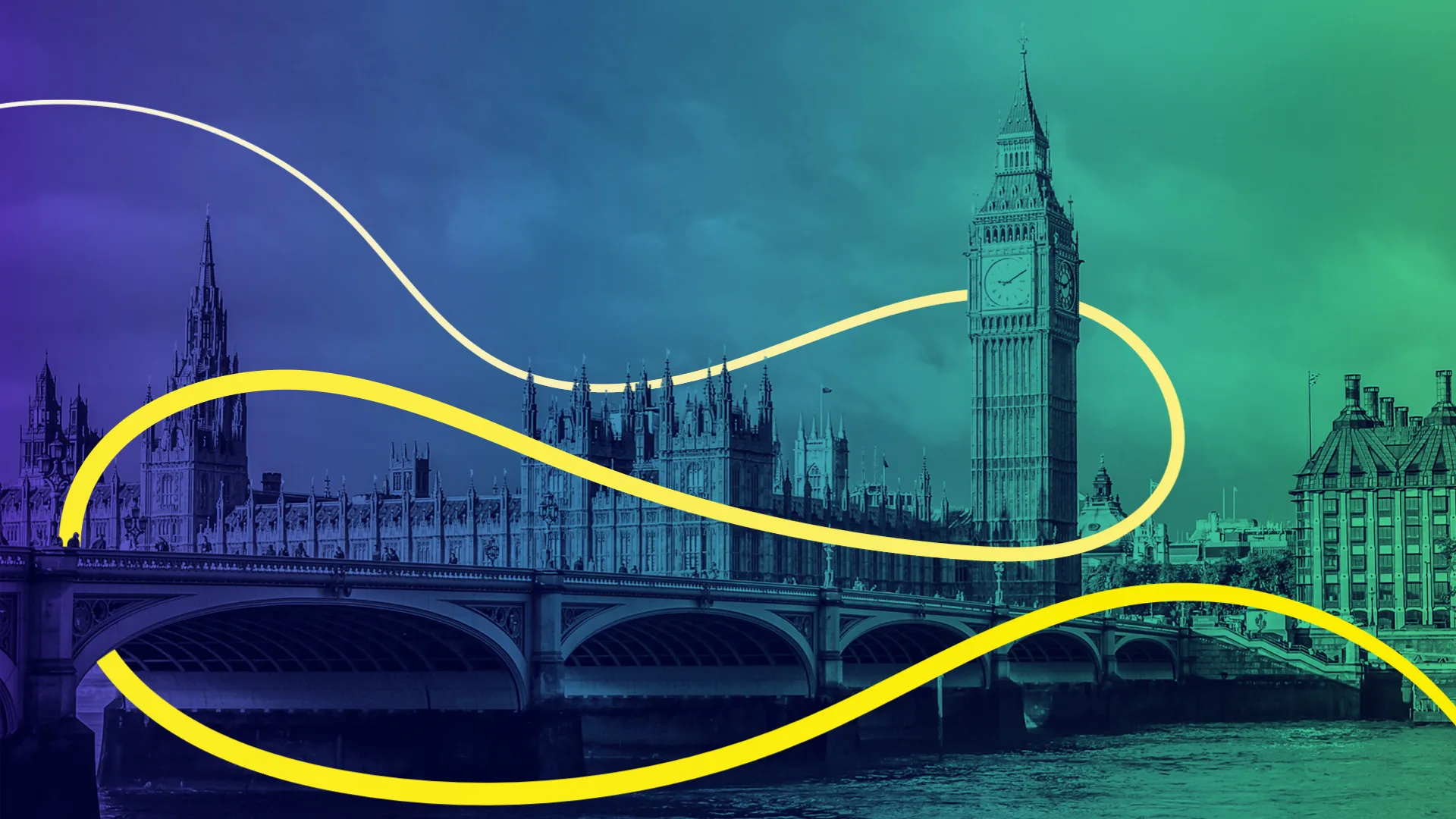 Big ben with network line