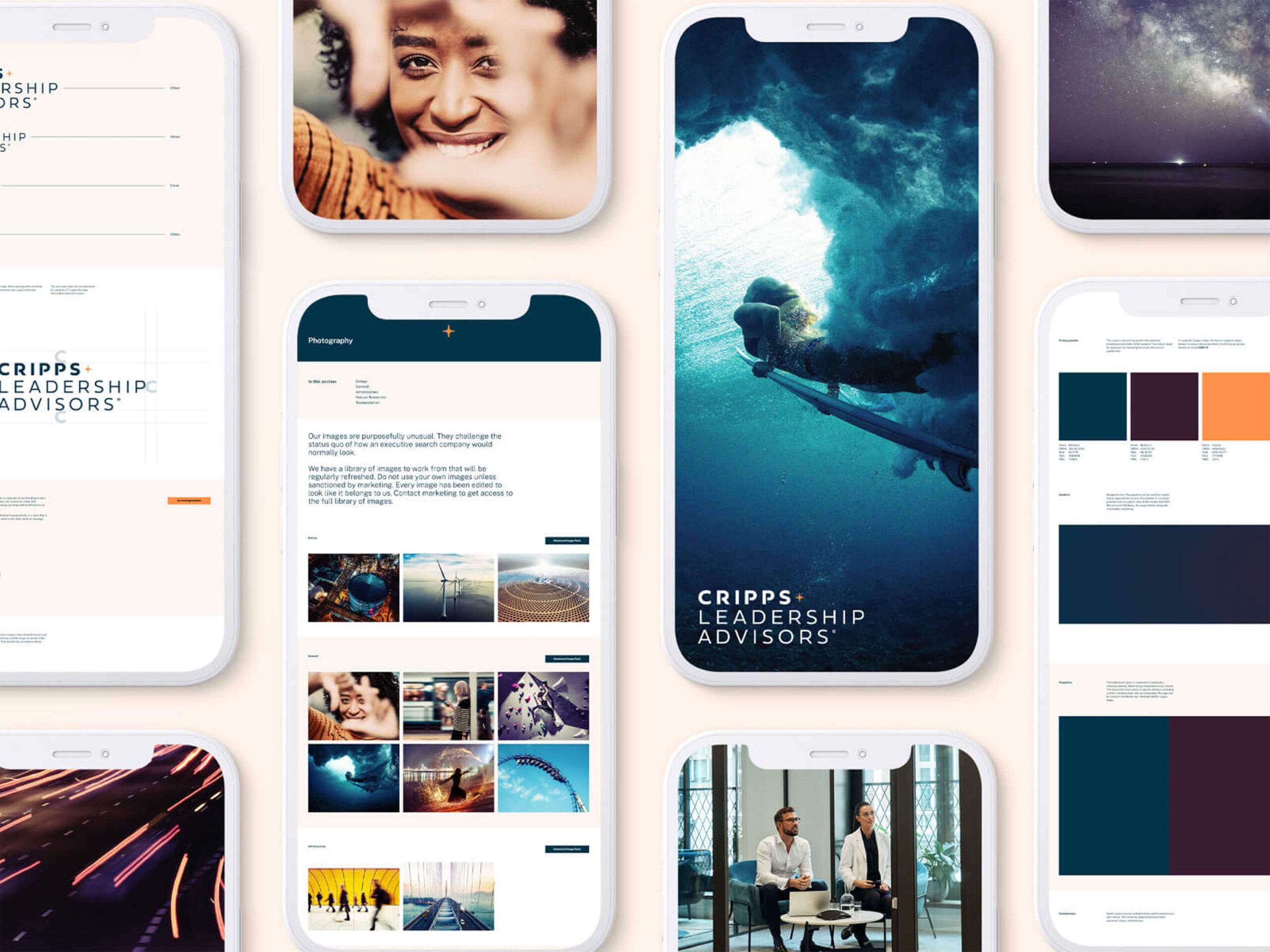 Cripps Leadership Advisors responsive screens