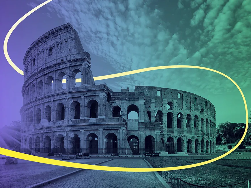 Colosseum with GA network line