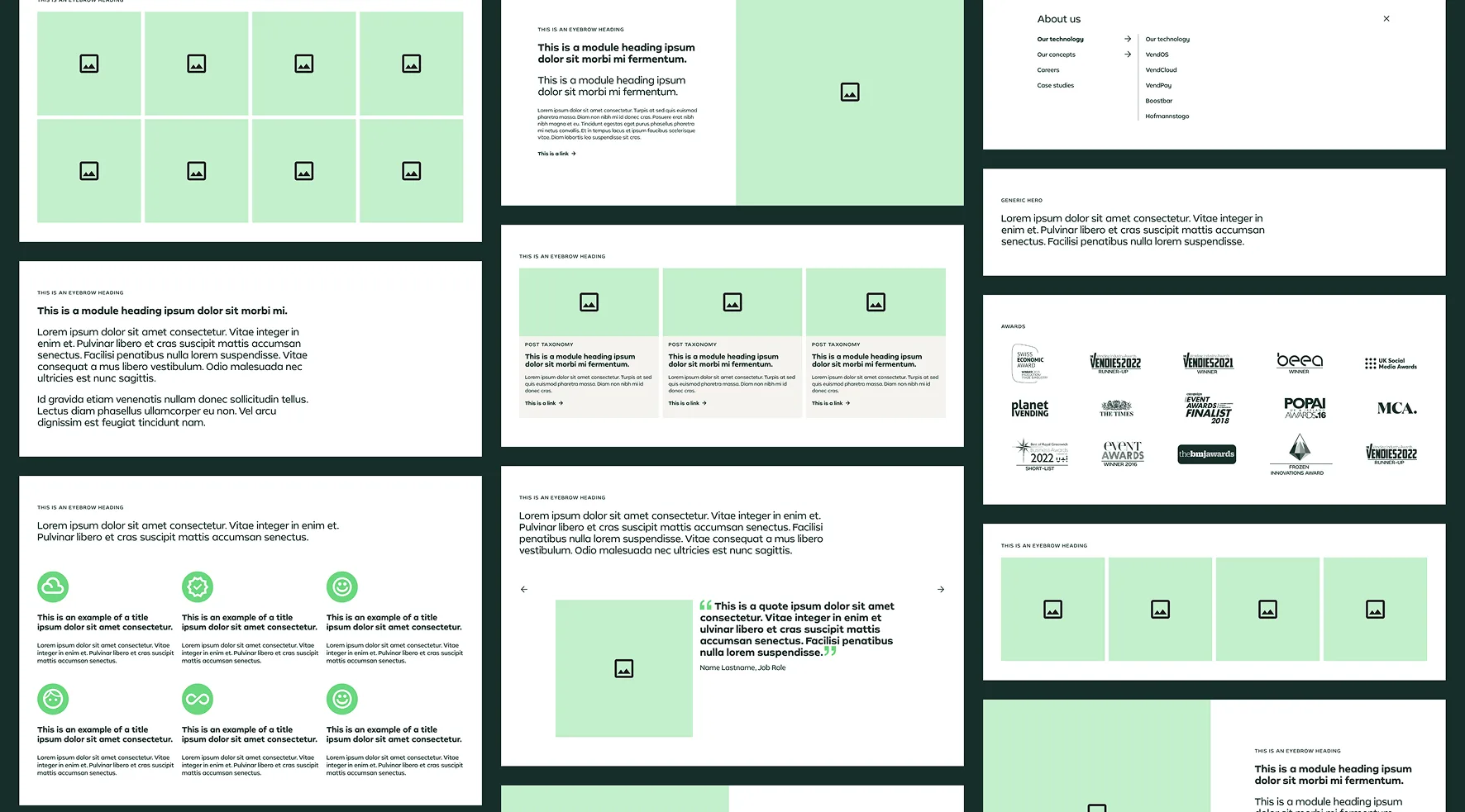 Wireframe modules