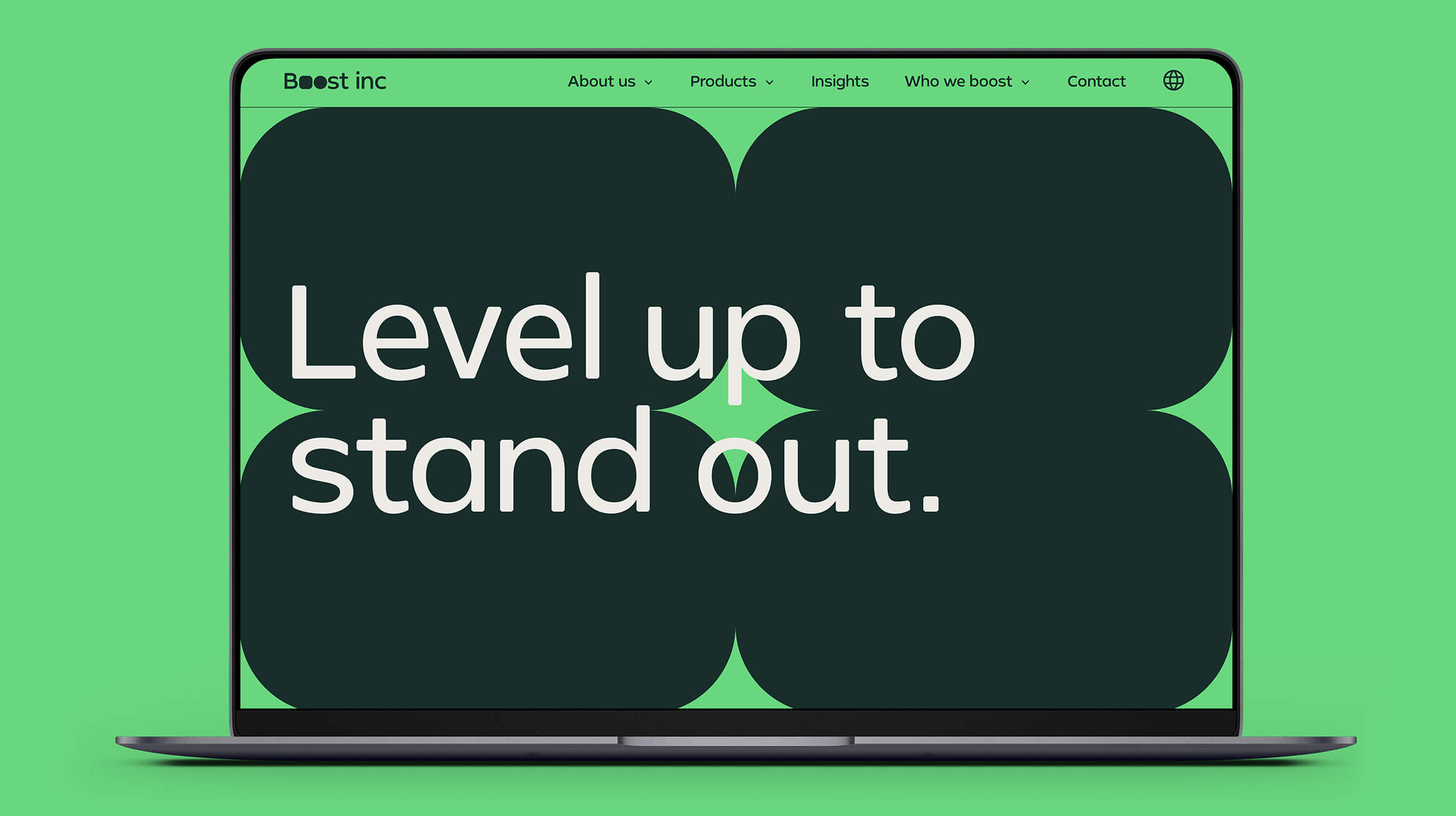 Boost homepage on laptop