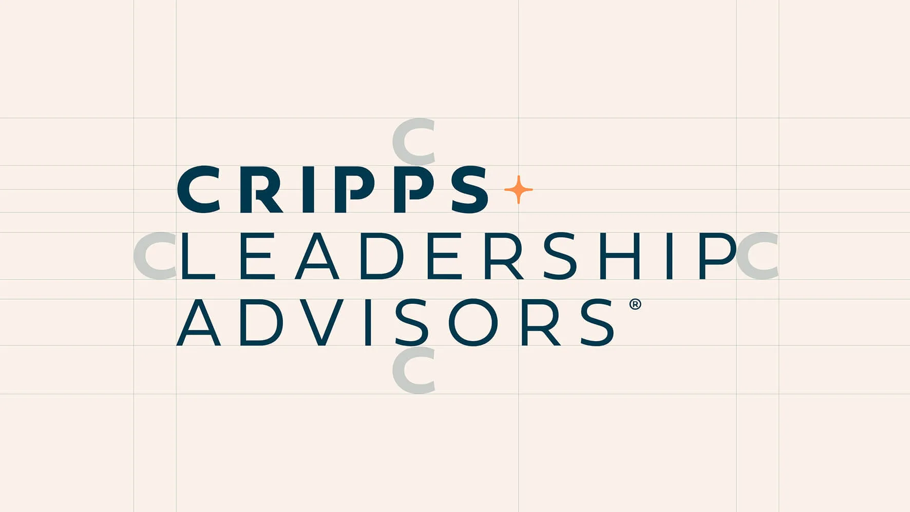 Showing construction of Cripps logo