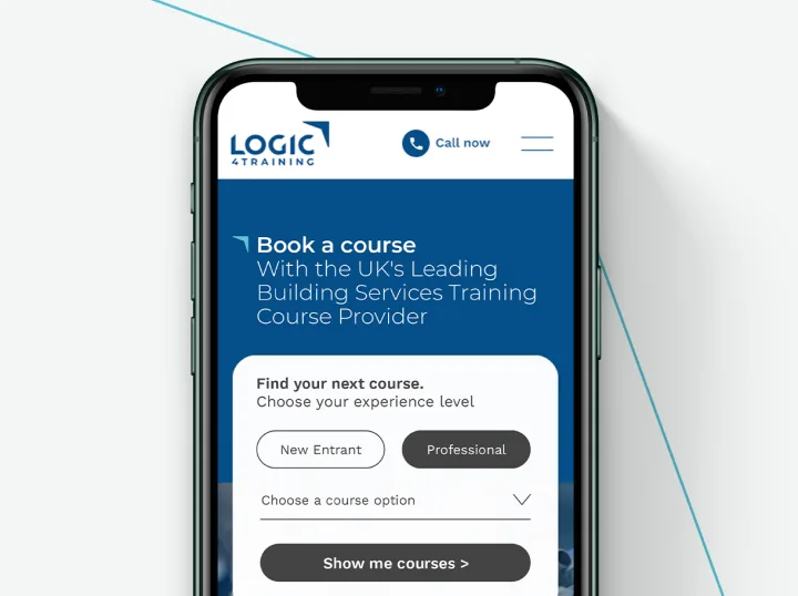 Devices showing Logic4training Website