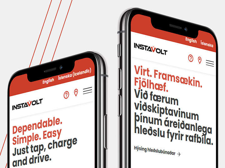 Instavolt hero mobile