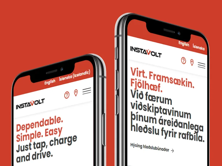 Devices showing InstaVolt Website