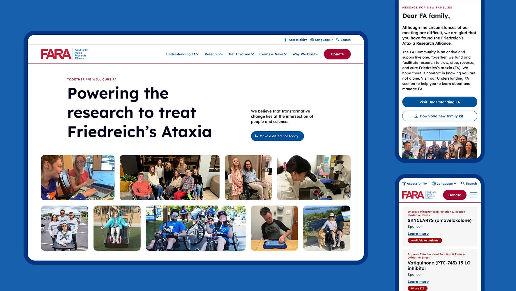 Devices showing FARA Website