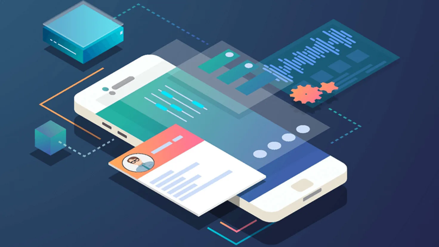 Web app illustration