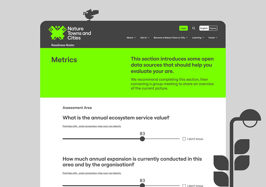 Assessment process answering questions to produce the result