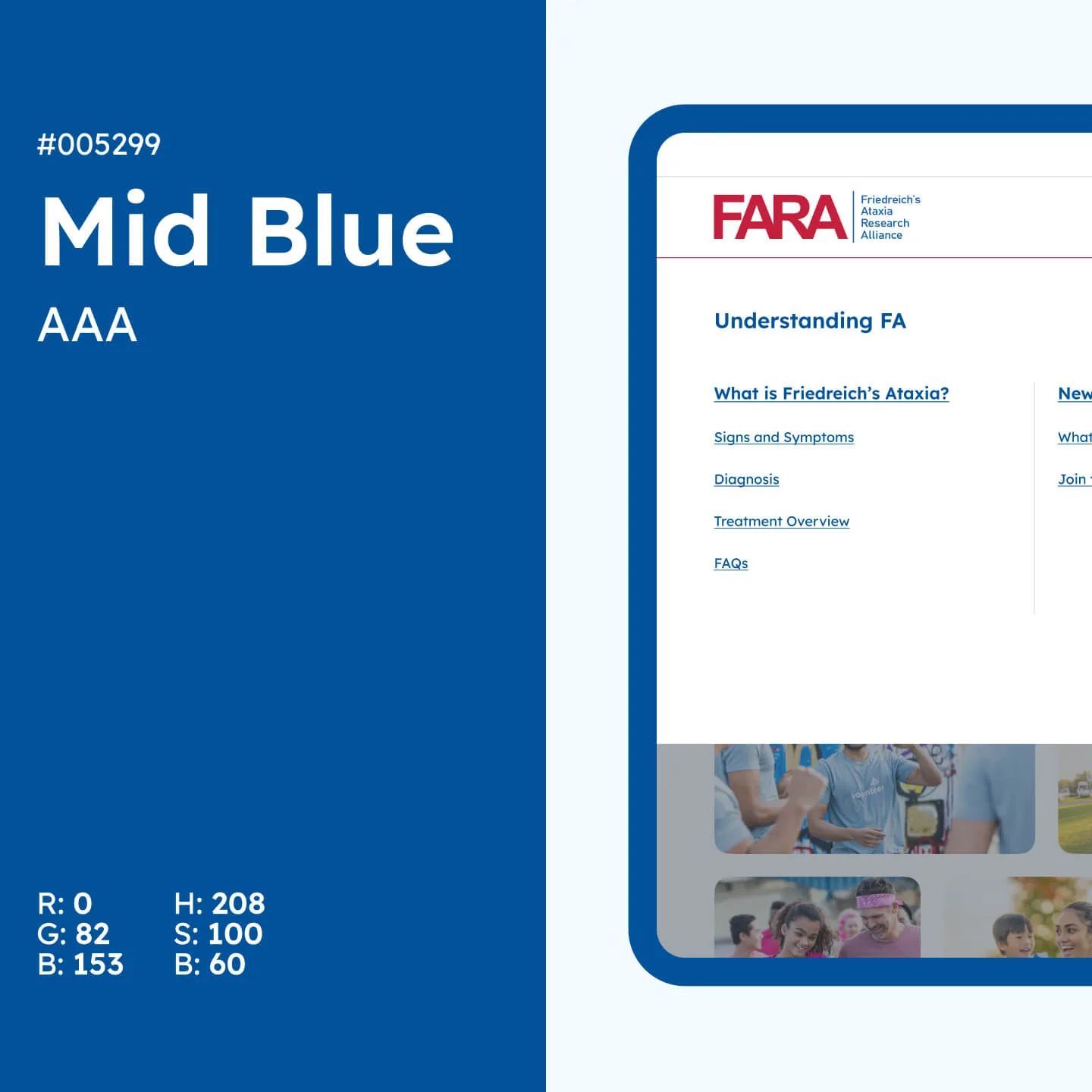 Mid blue colour details