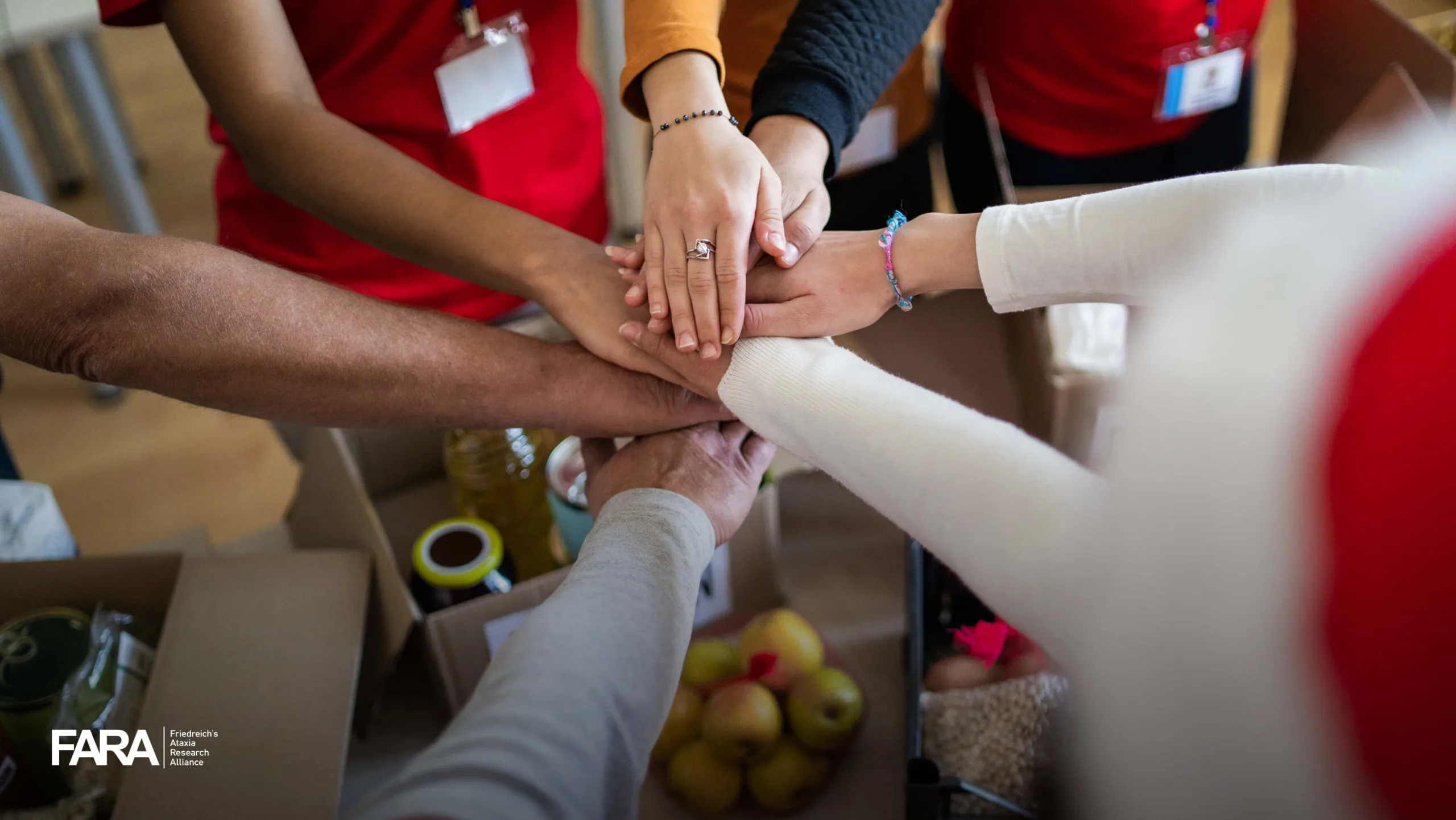 A group of charity workers.