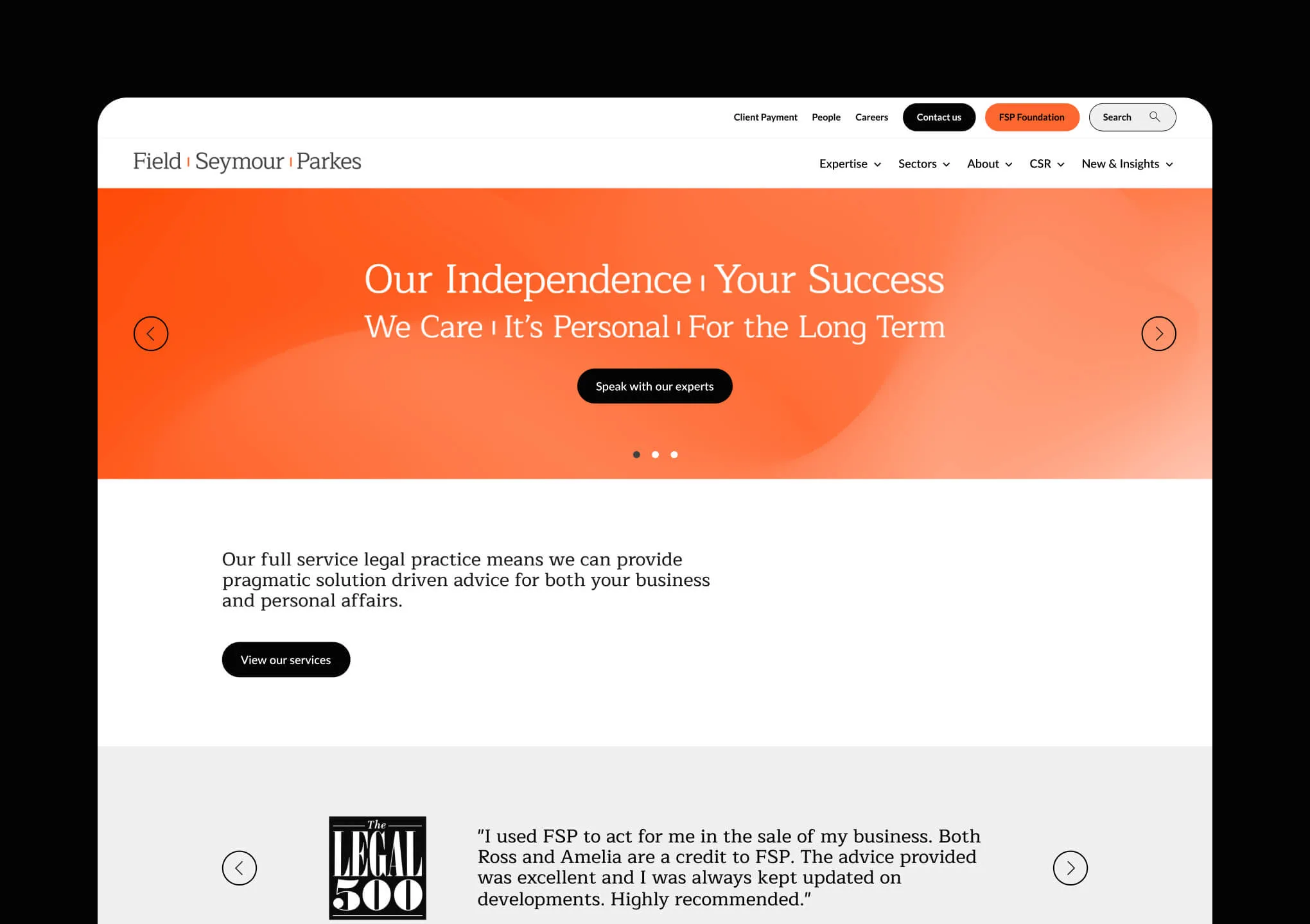 FSP homepage