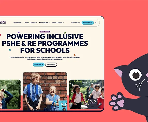 Jigsaw website Home Page.