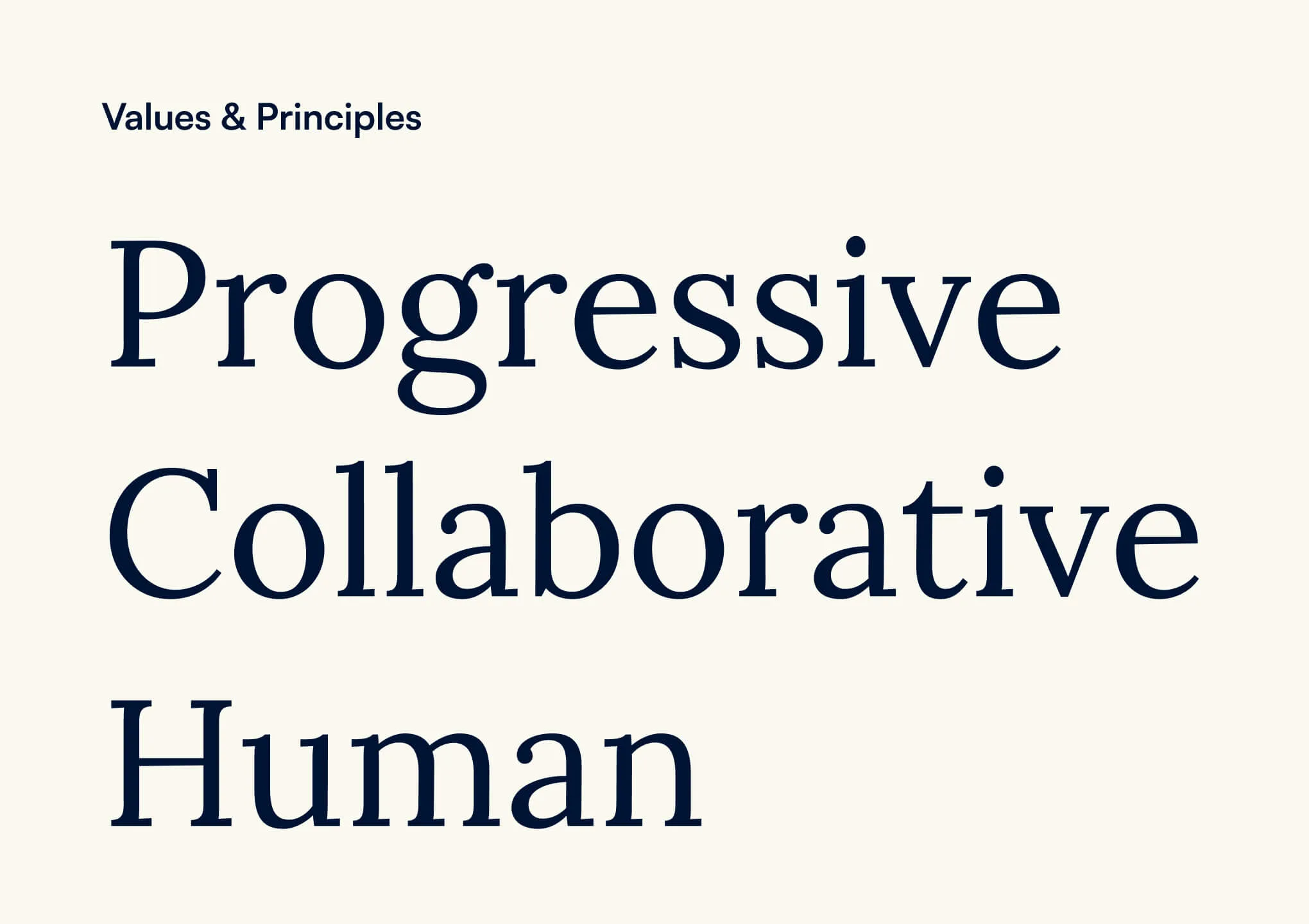 Progressive collaborative human