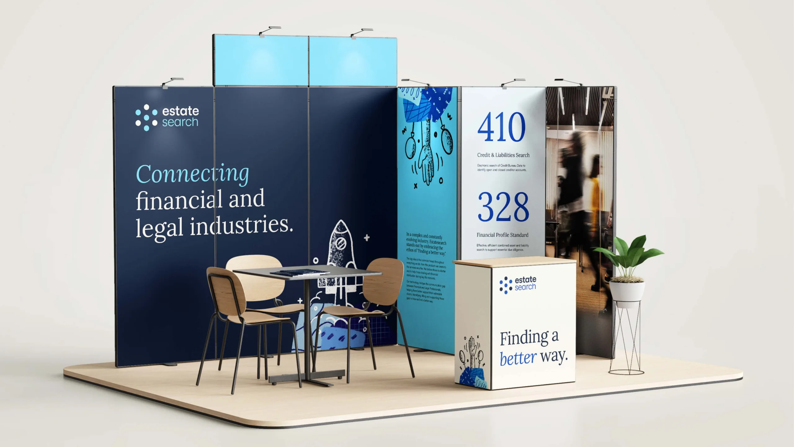 Event booth mockup