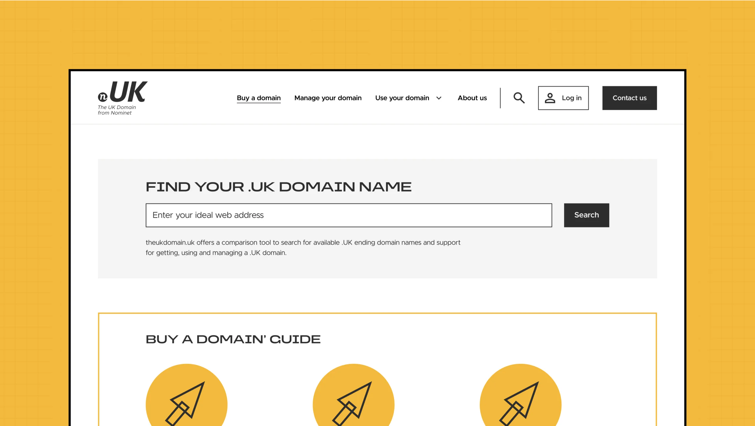 Nominet Domain search engine