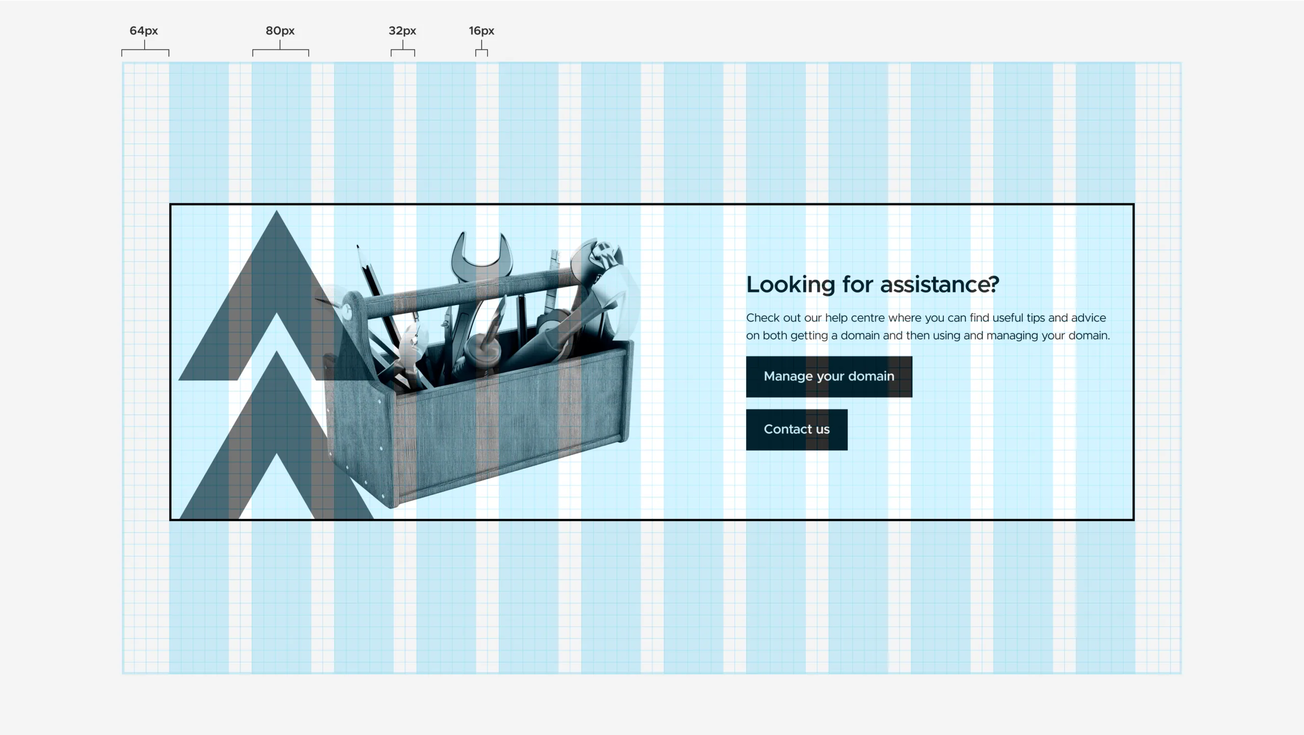 Grid breakdown to match dev