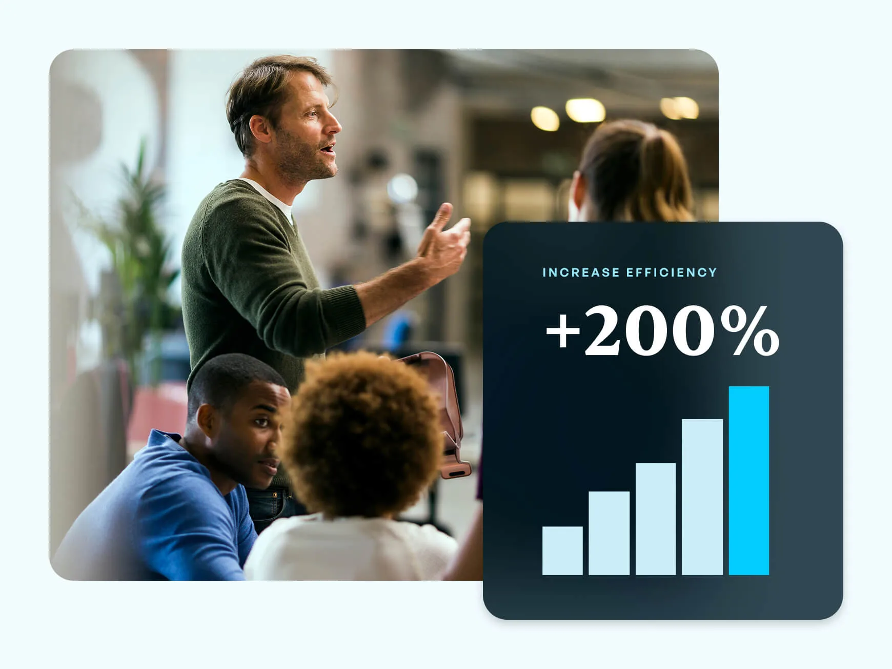 Image with data card