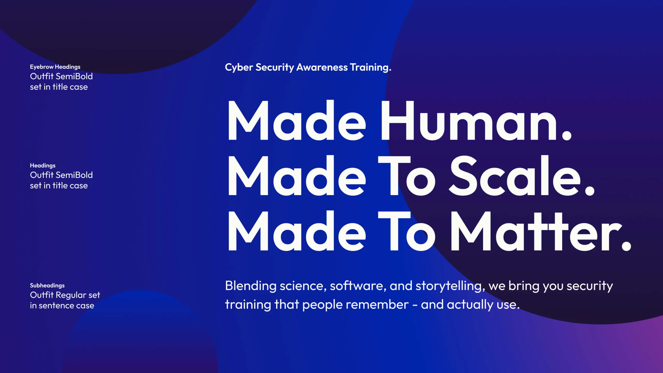 Made human. Made to scale. Made to matter.