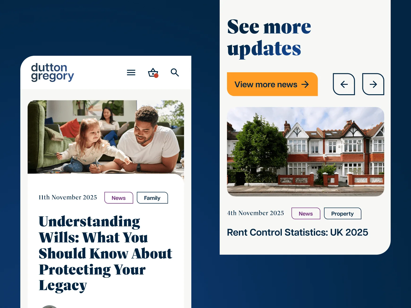 Dutton Gregory Website Project