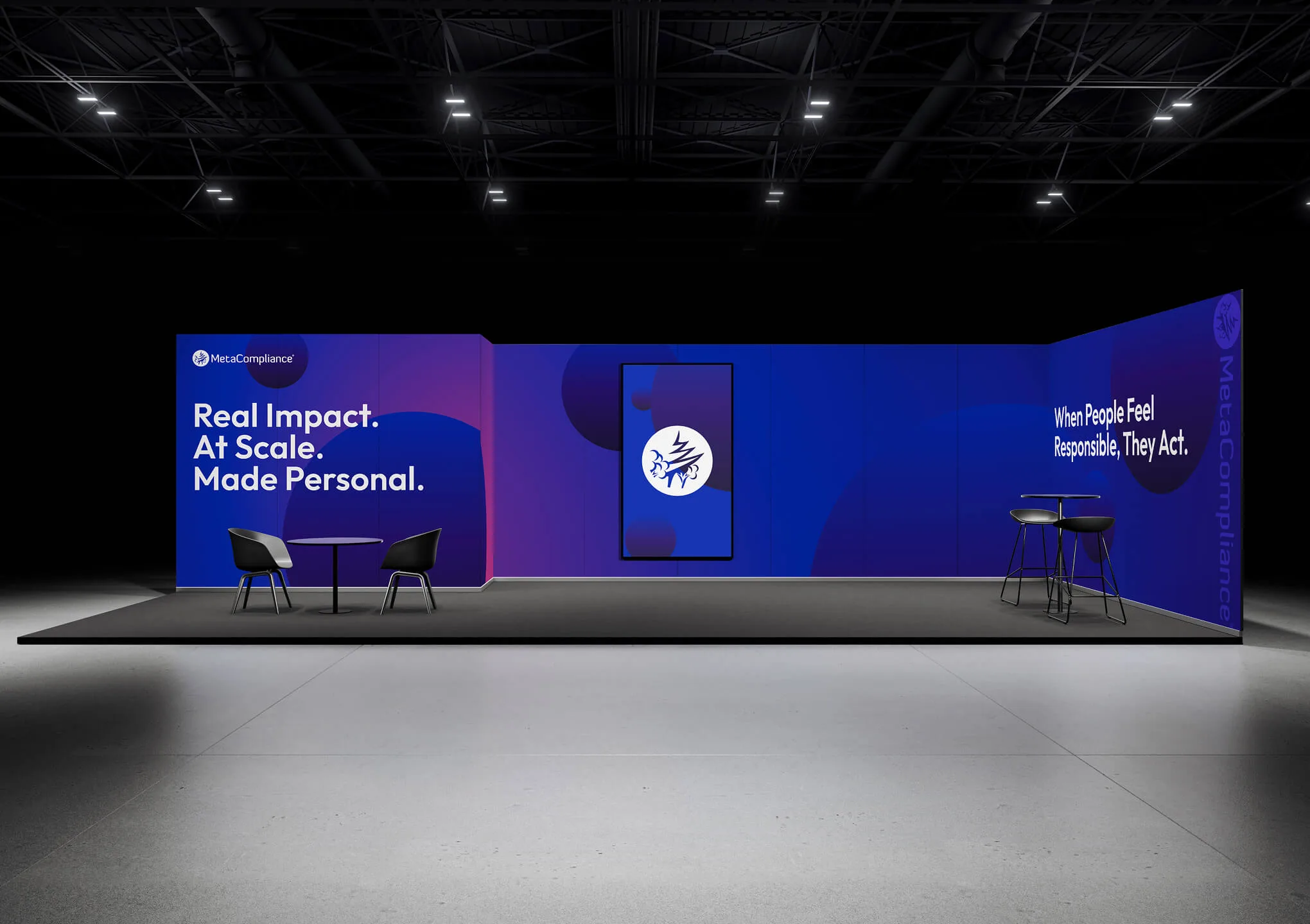 Detail of exhibition stand