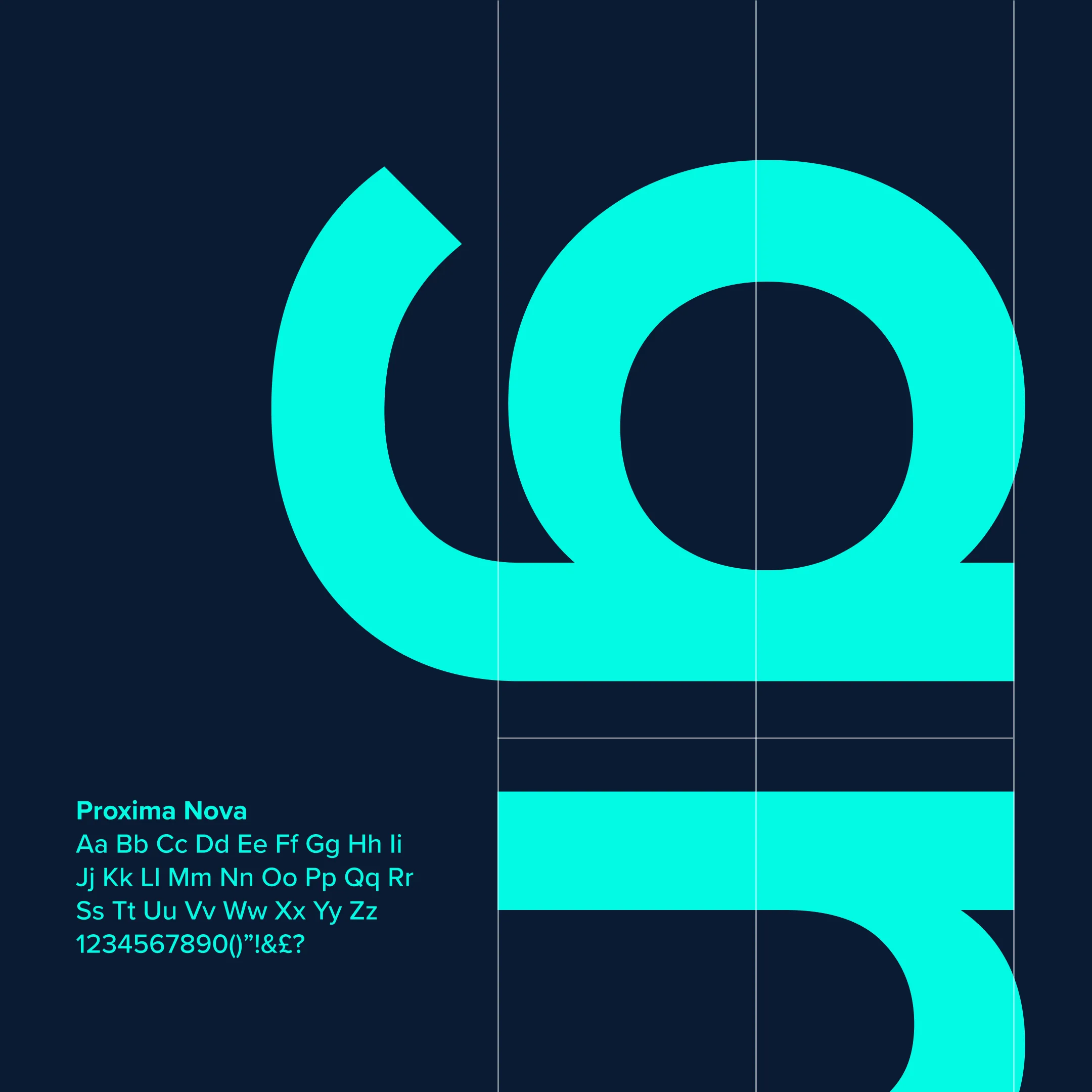 A close up of the typeface used for GRC Solutions