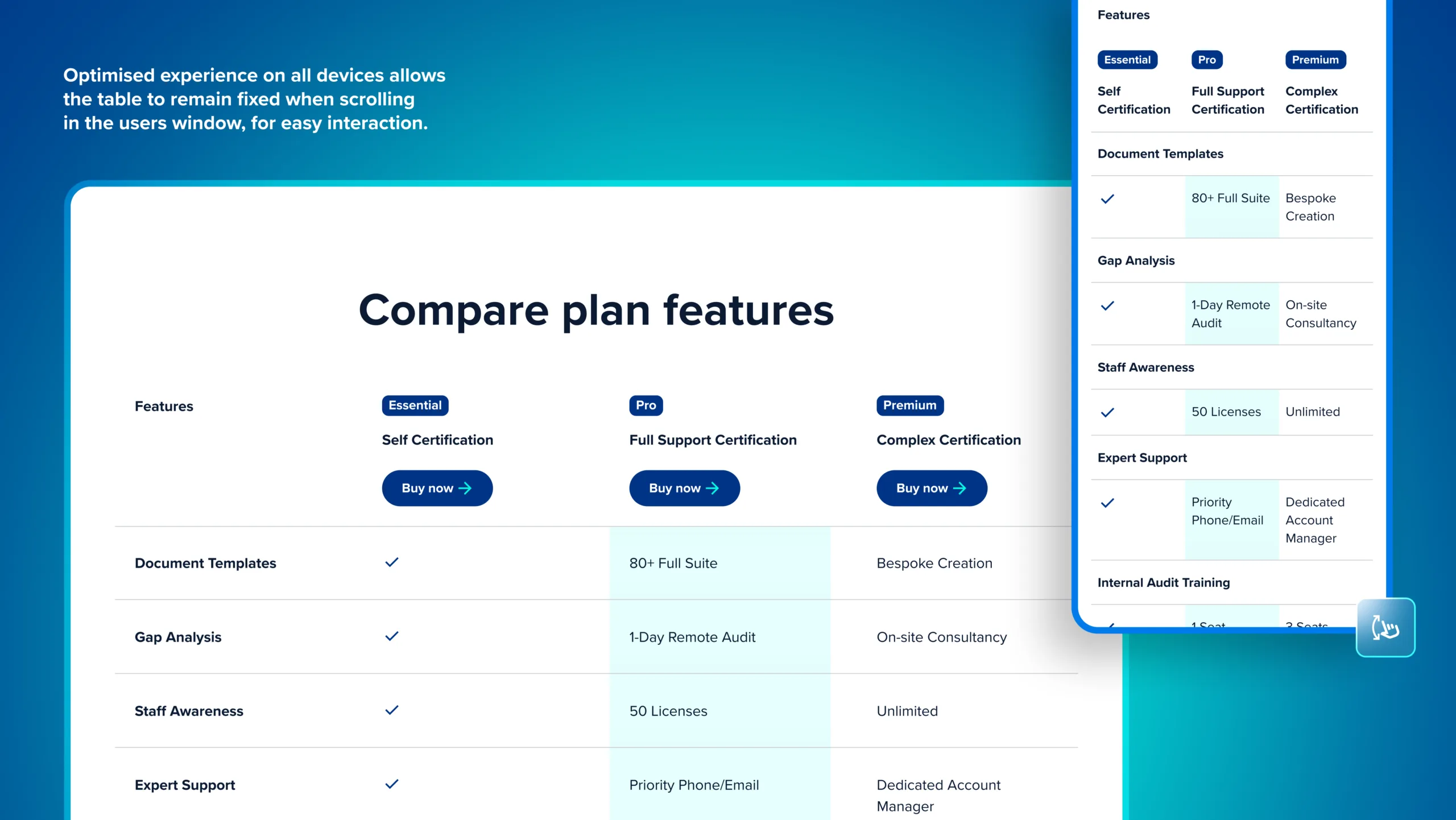 Showcasing a module on the GRC Solutions website.