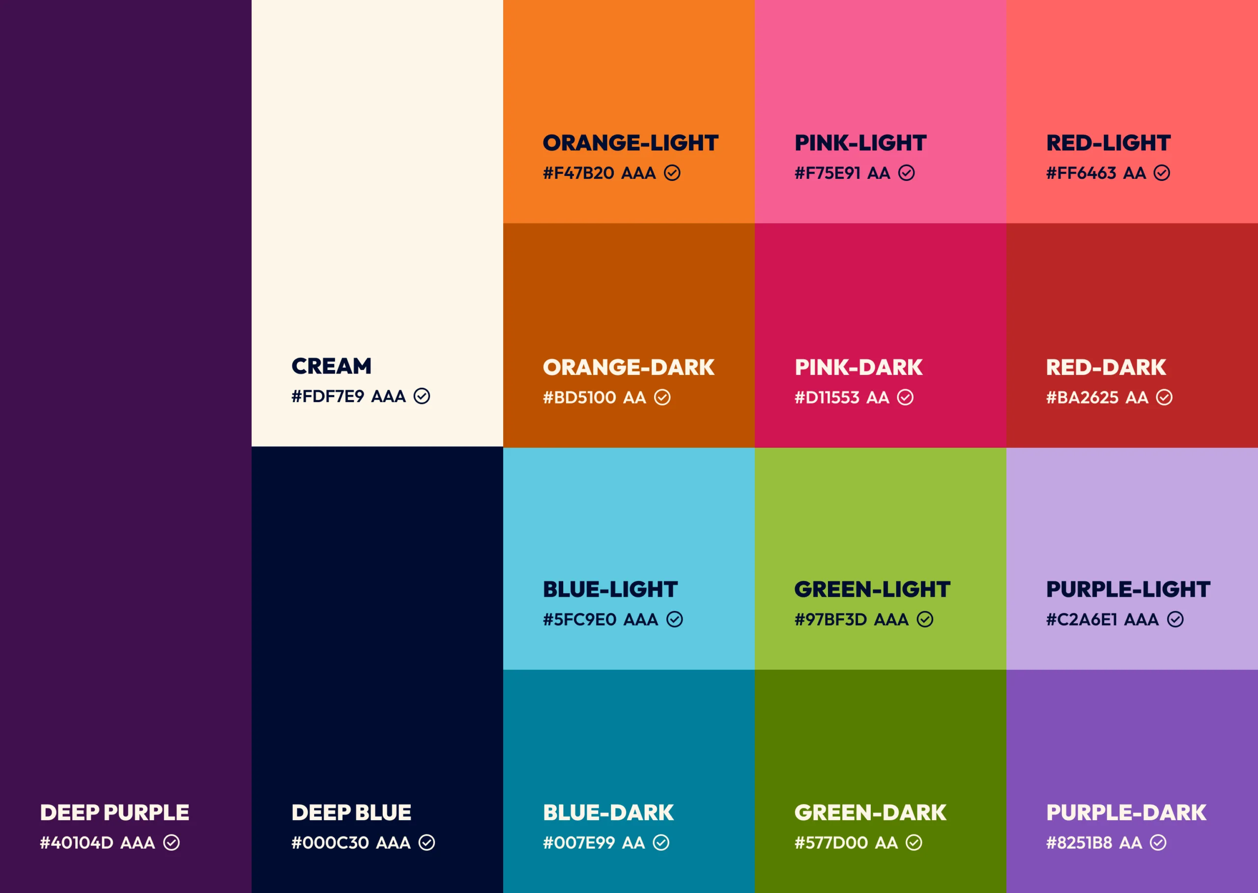 Jigsaw colour palette