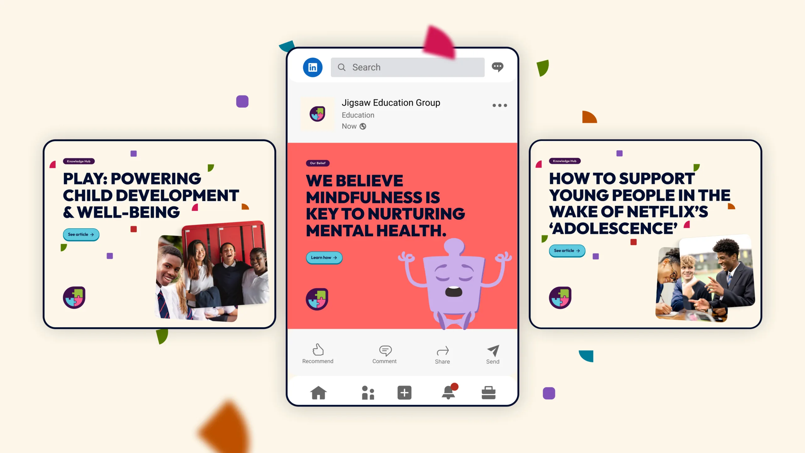 Jigsaw social media posts