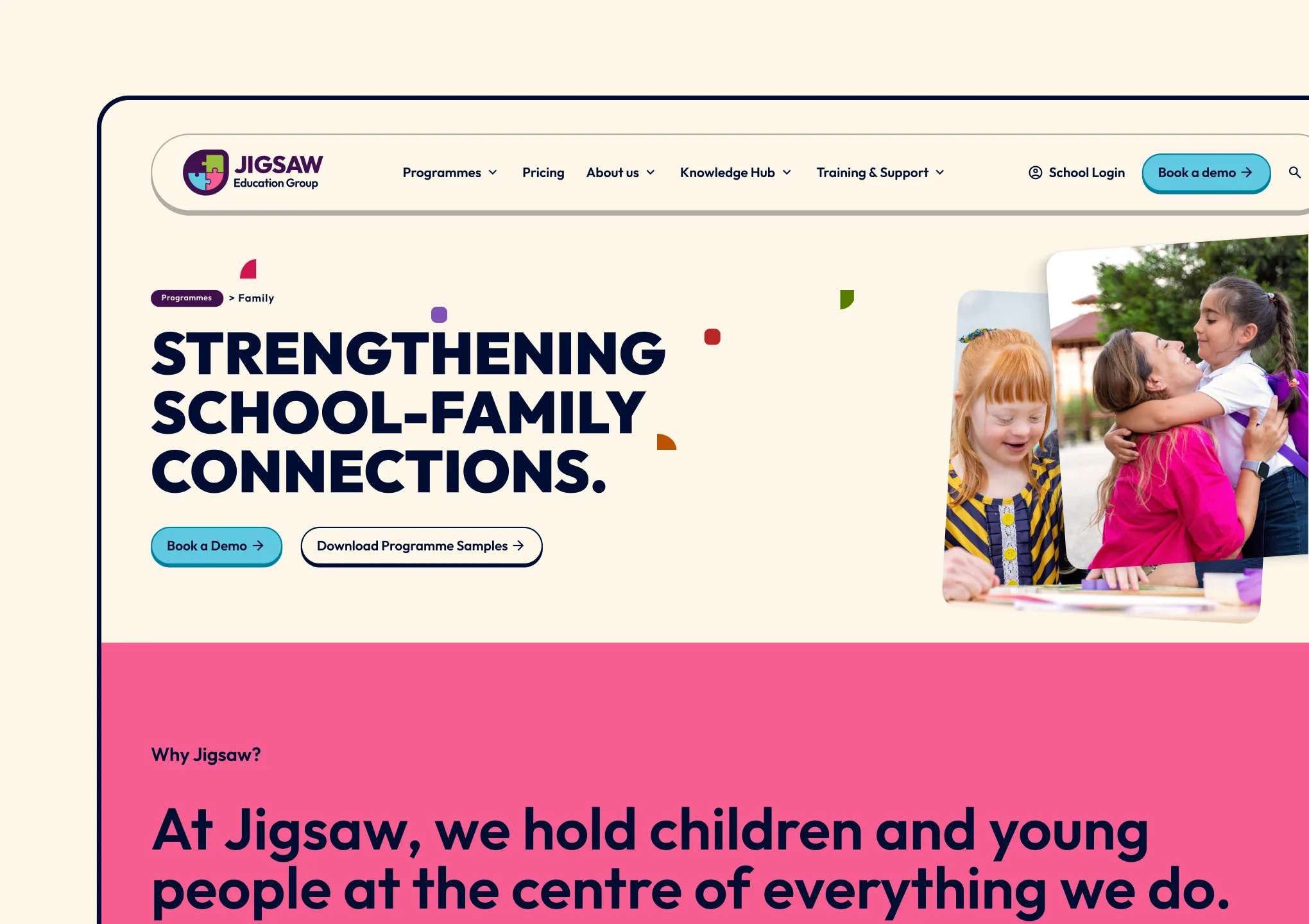 Showcasing the a module on the Jigsaw website