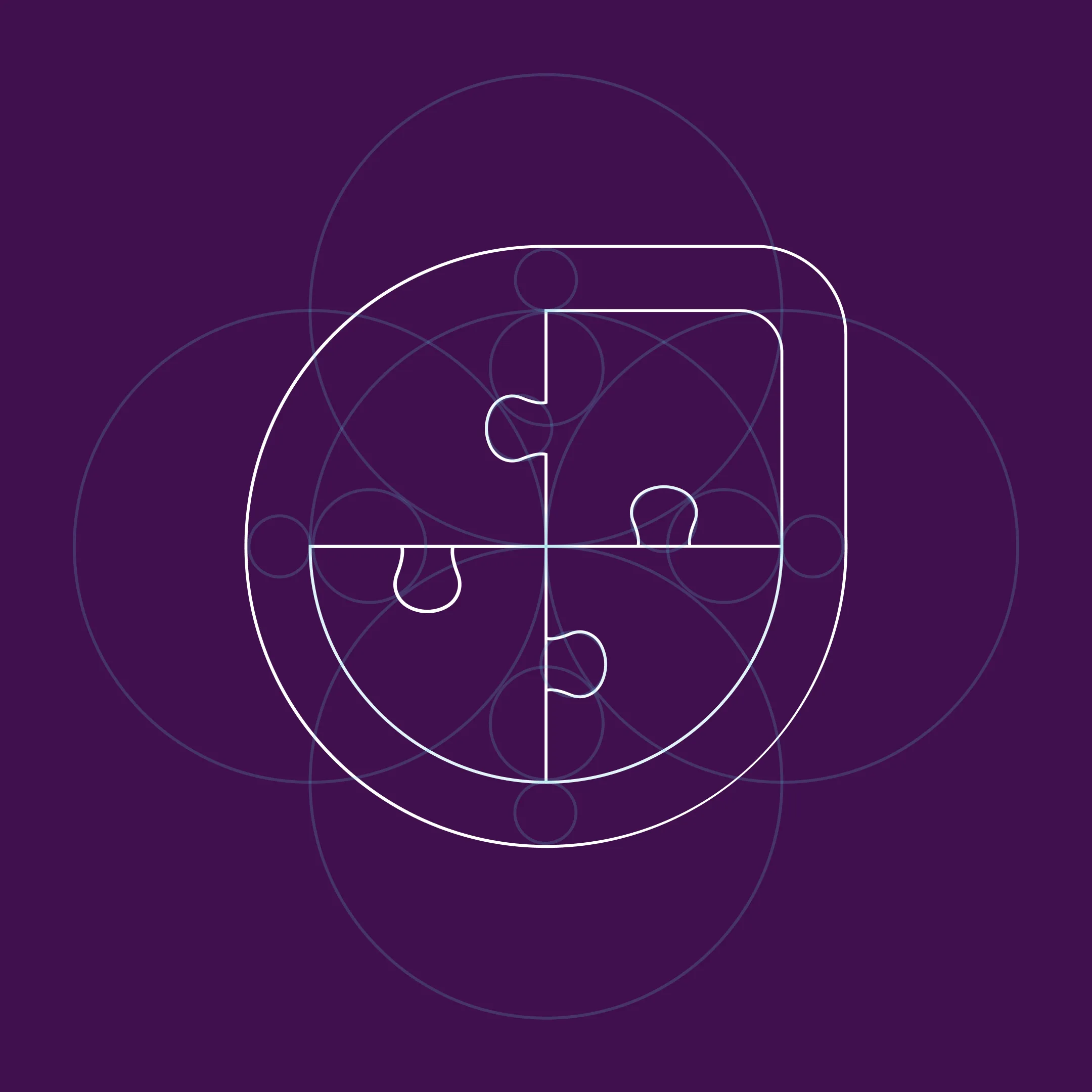 Jigsaw logo construction