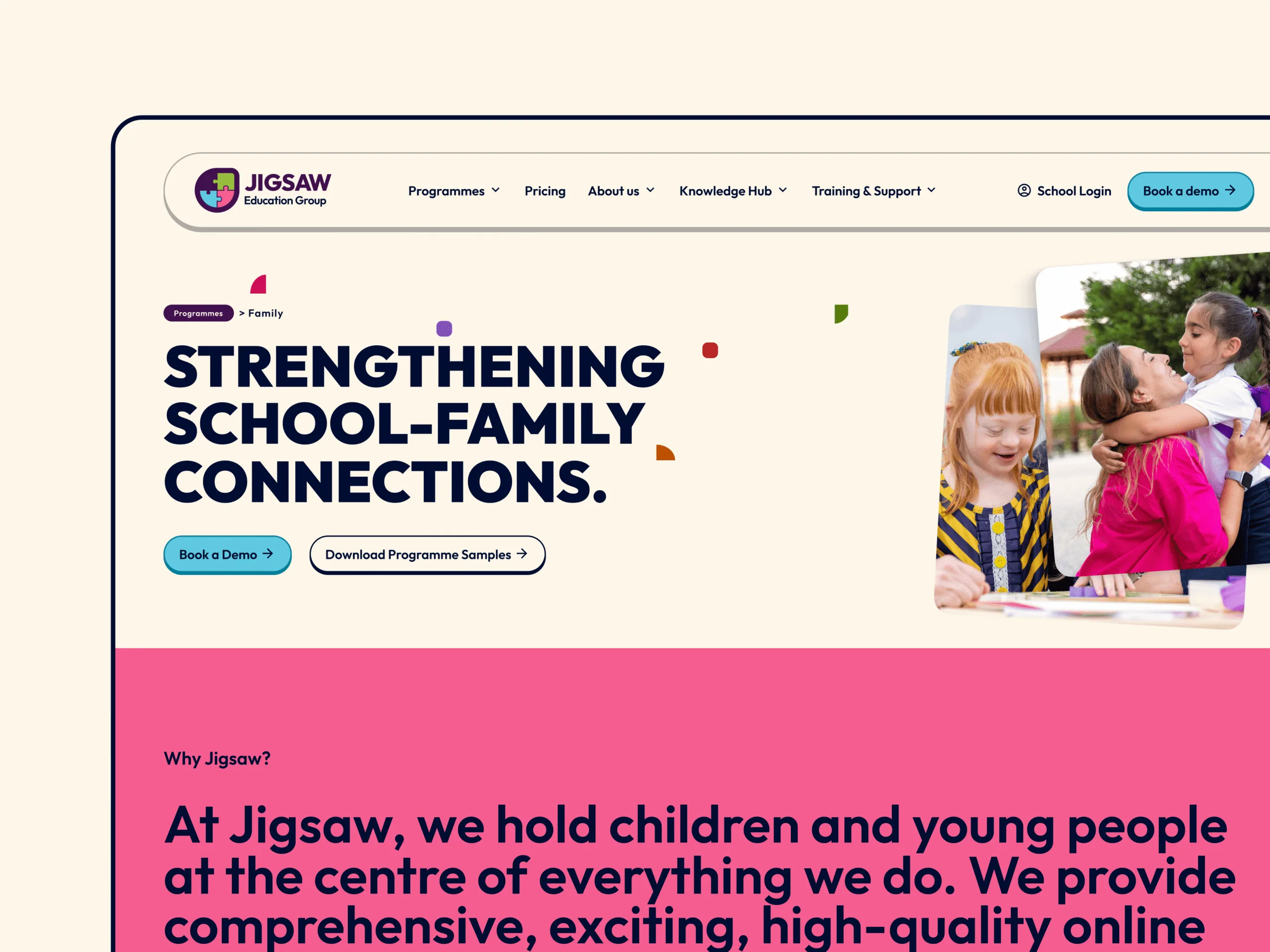 Showcasing the a module on the Jigsaw website