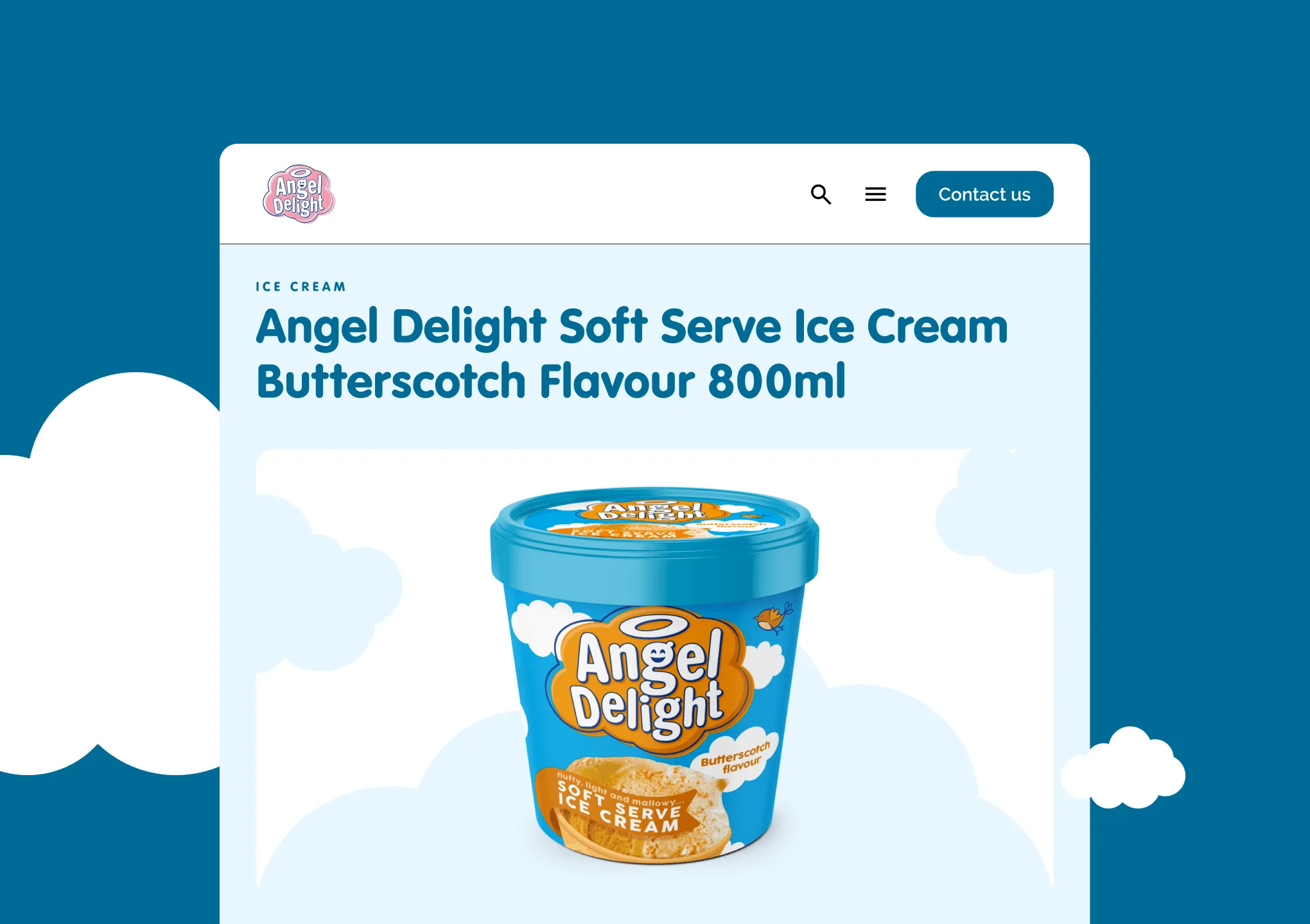 Ice cream product.
