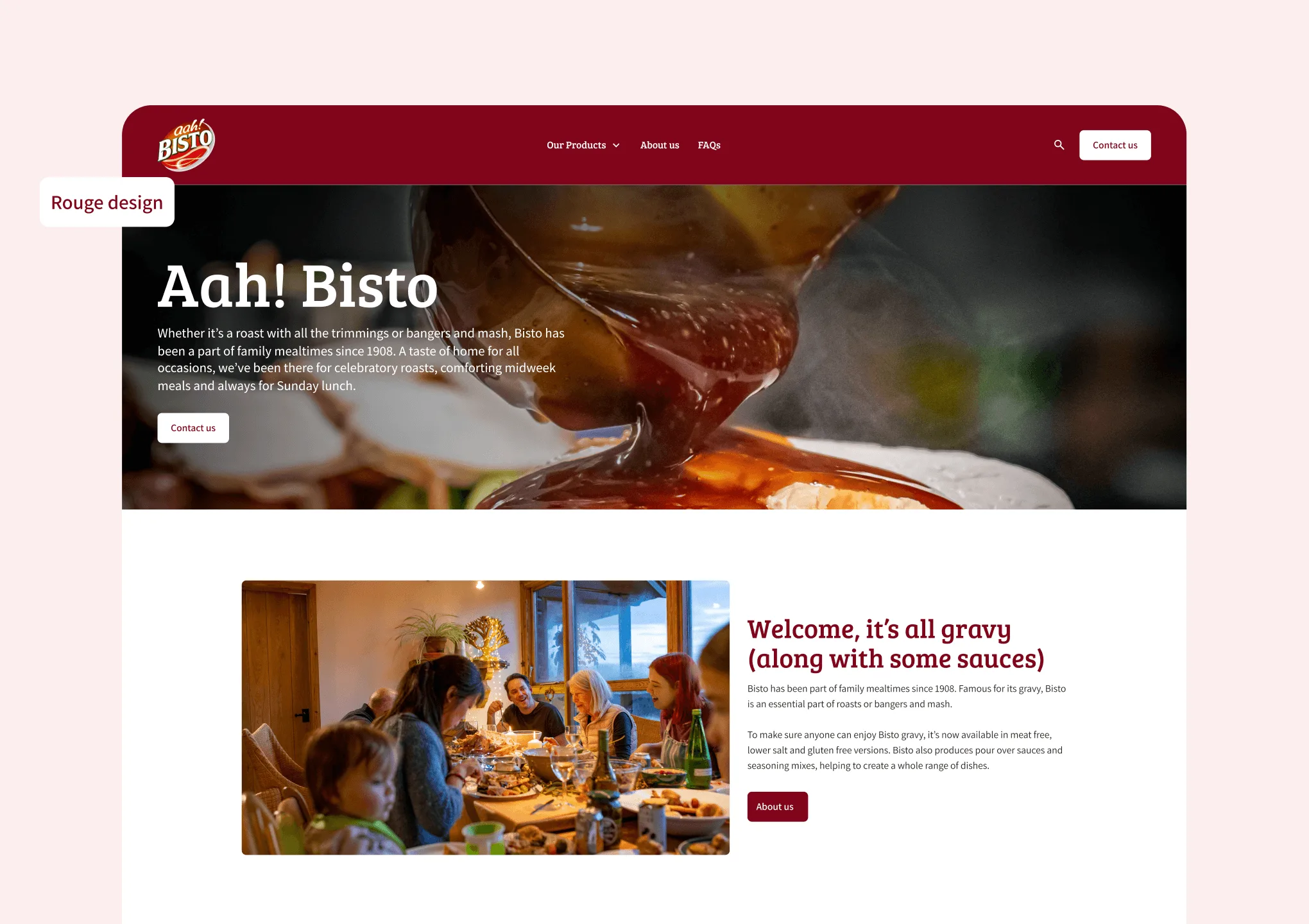 New homepage design.