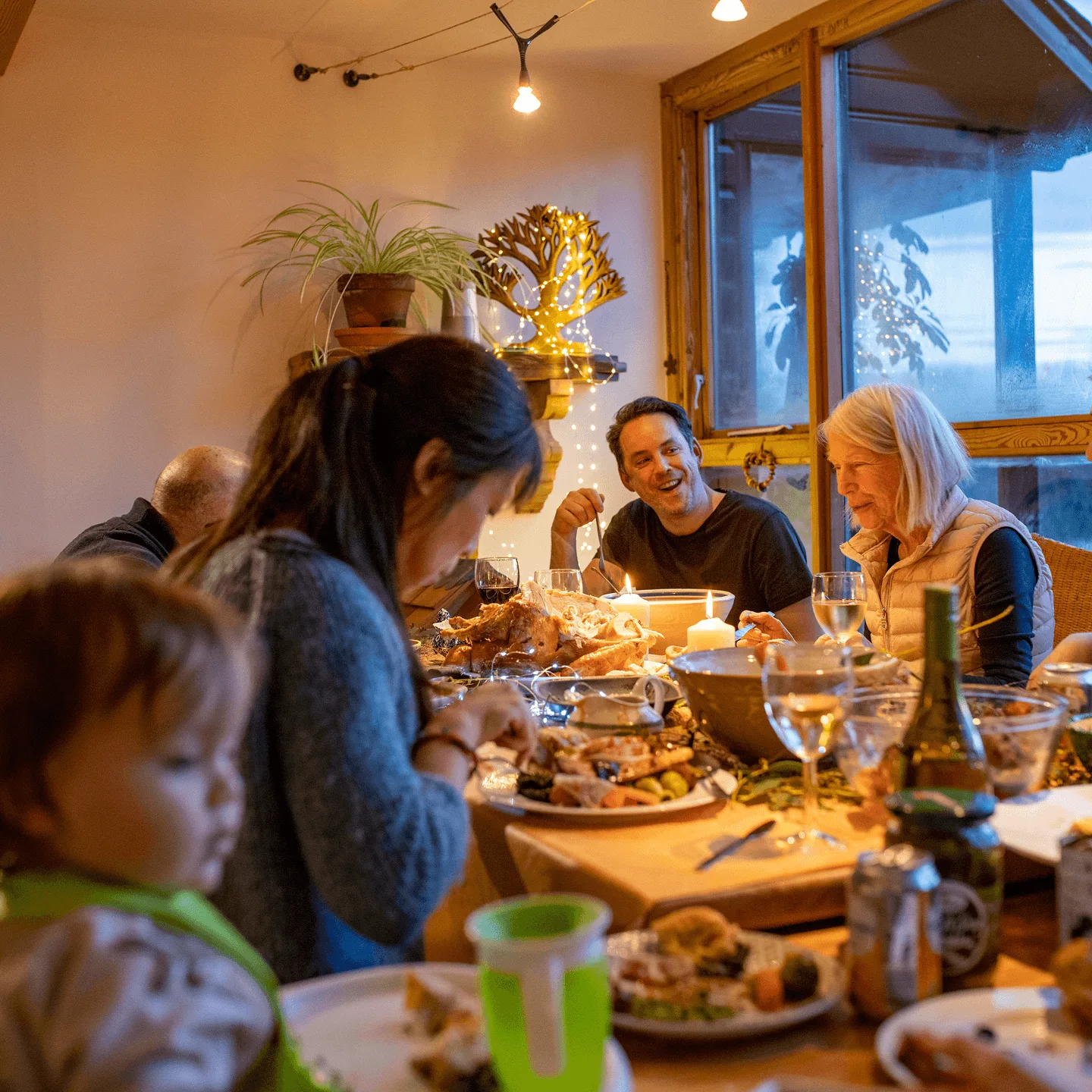 Family roast dinner.