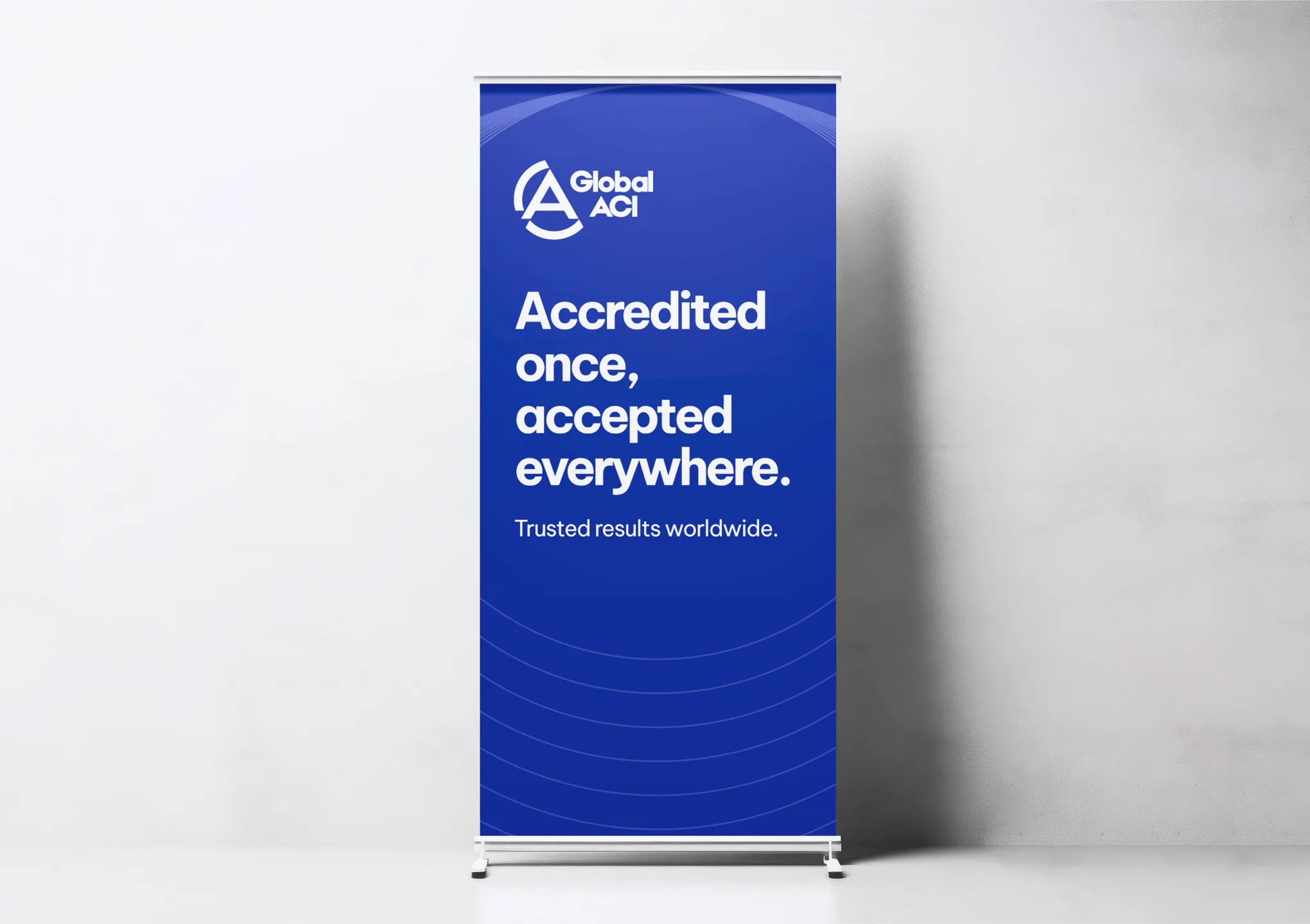Global ACI pull-up banner.