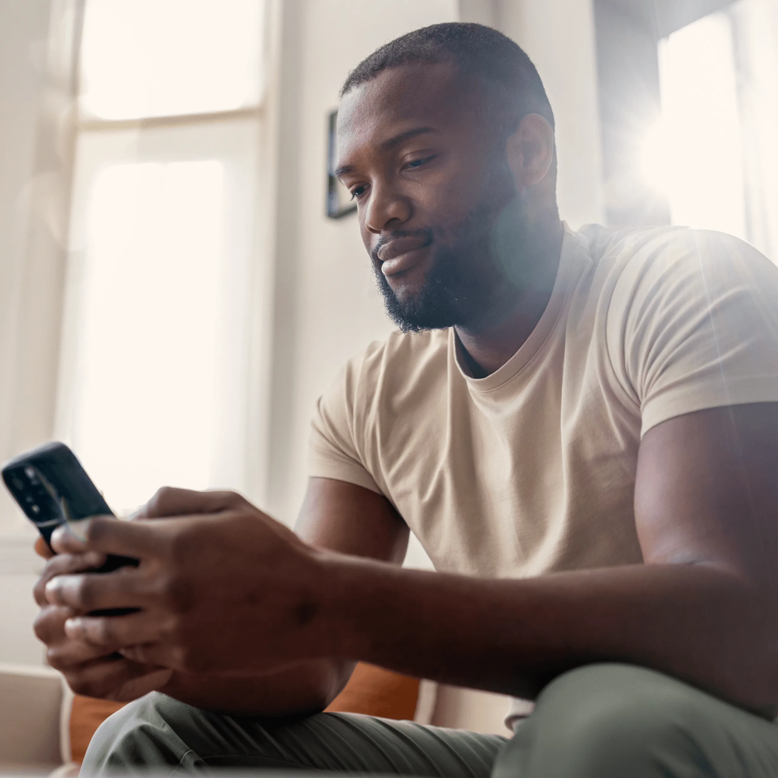 Man using phone